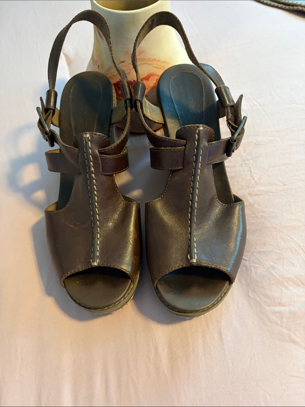 Timberland brown leather sandals